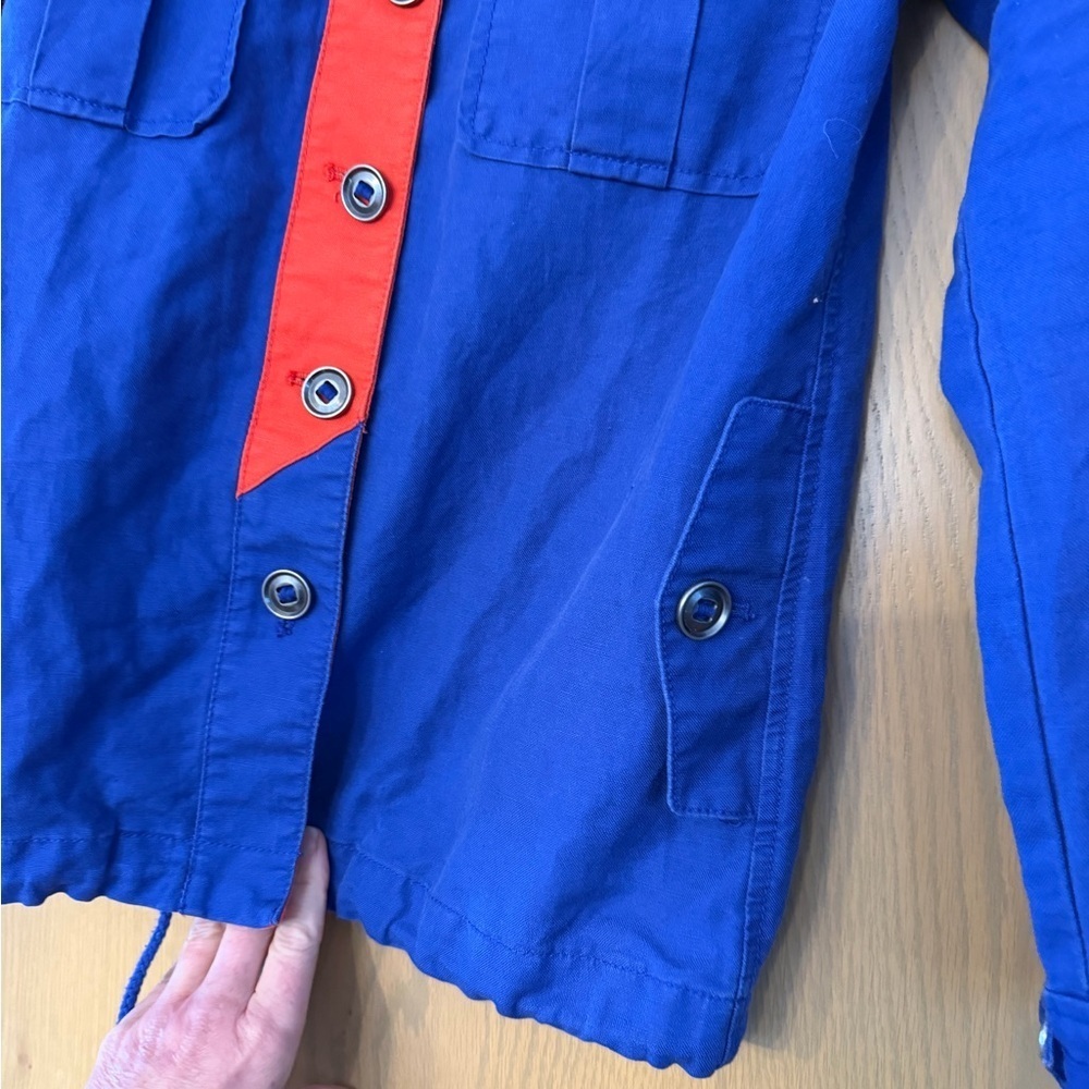J. Crew Colorblock Anorak Utility Linen/Cotton Cargo Jacket 2014/ XSM - Picture 9 of 13